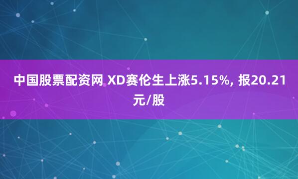 中国股票配资网 XD赛伦生上涨5.15%, 报20.21元/股